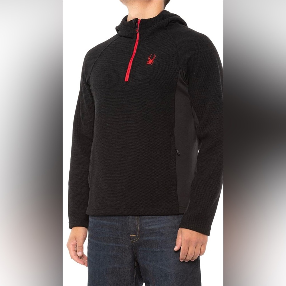 Spyder Men's Boundless Half Zip Hooded Sweater, Color Options